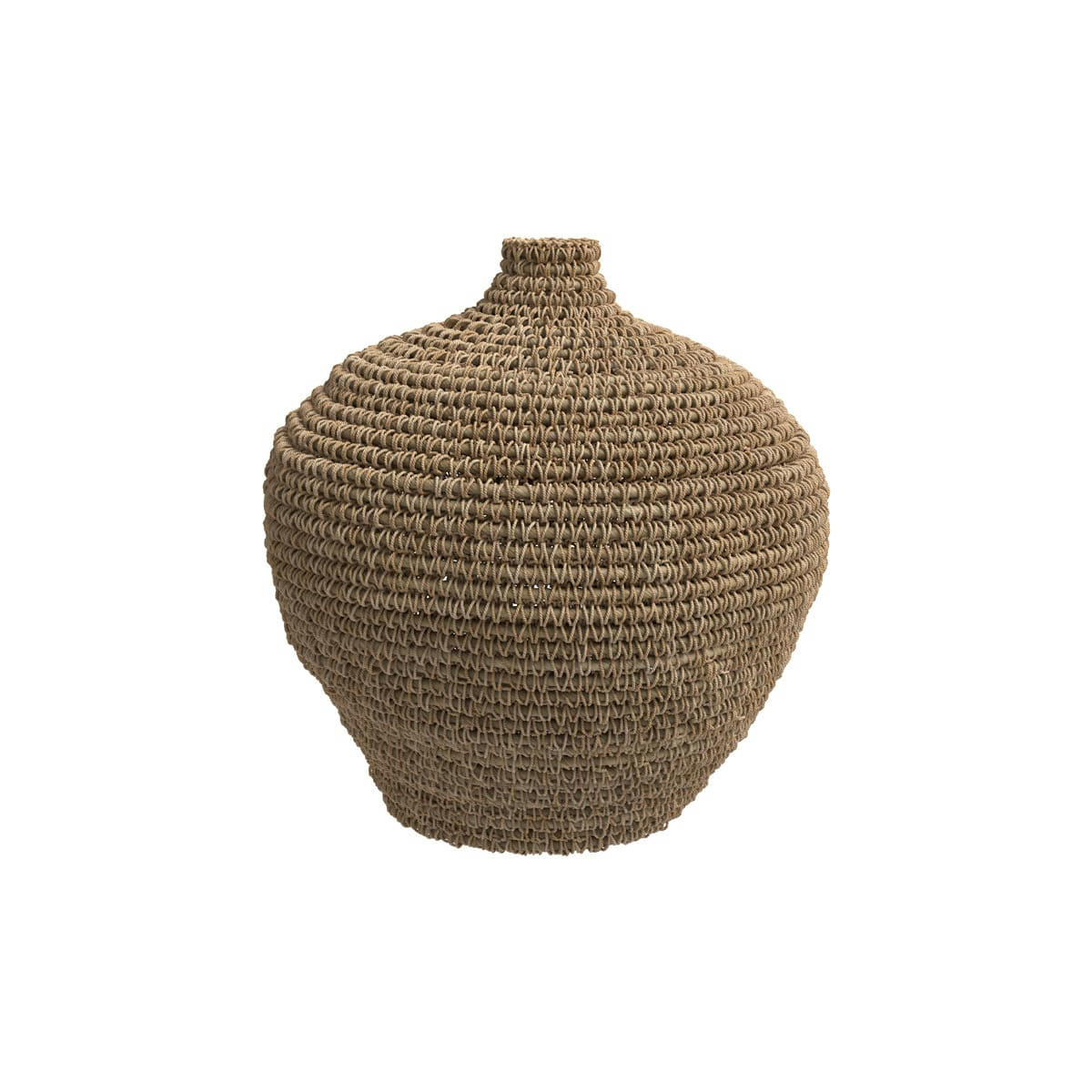 CAJOU - Jarre en fibre de bananier tressée H49cm