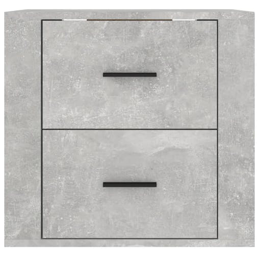 NNEVL Wall-mounted Bedside Cabinet Concrete Grey 50x36x47 cm