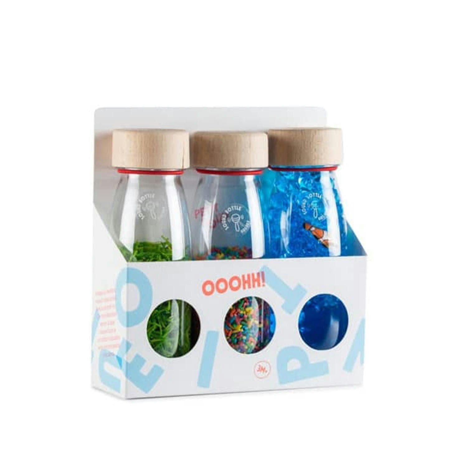 - Pack de 3 bouteilles sensorielles