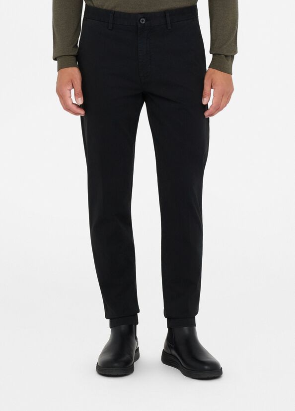 Pantaloni chino in raso