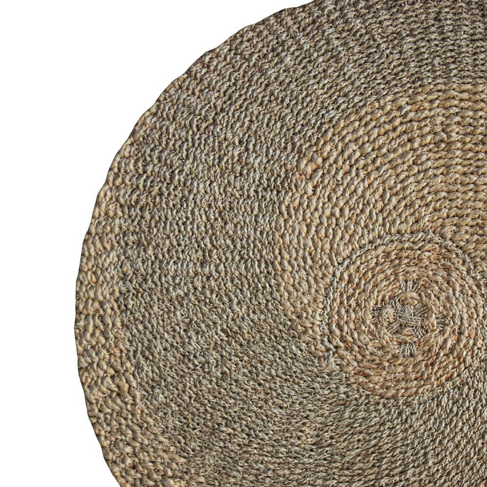 YVY - Tapis rond ∅120cm en jacinthe d'eau