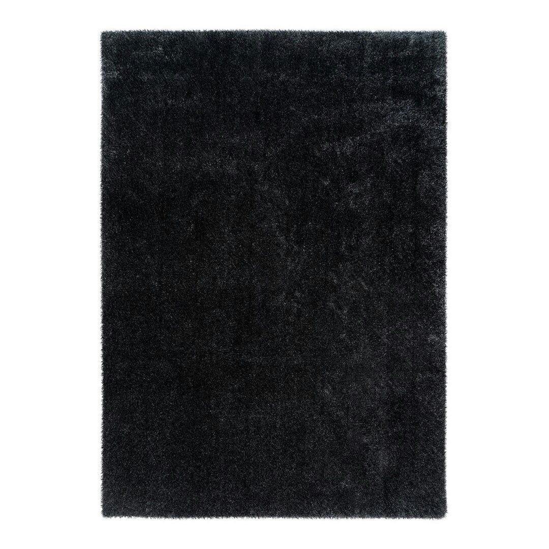 KARLA - Tapis uni design en polyester graphite 200x290