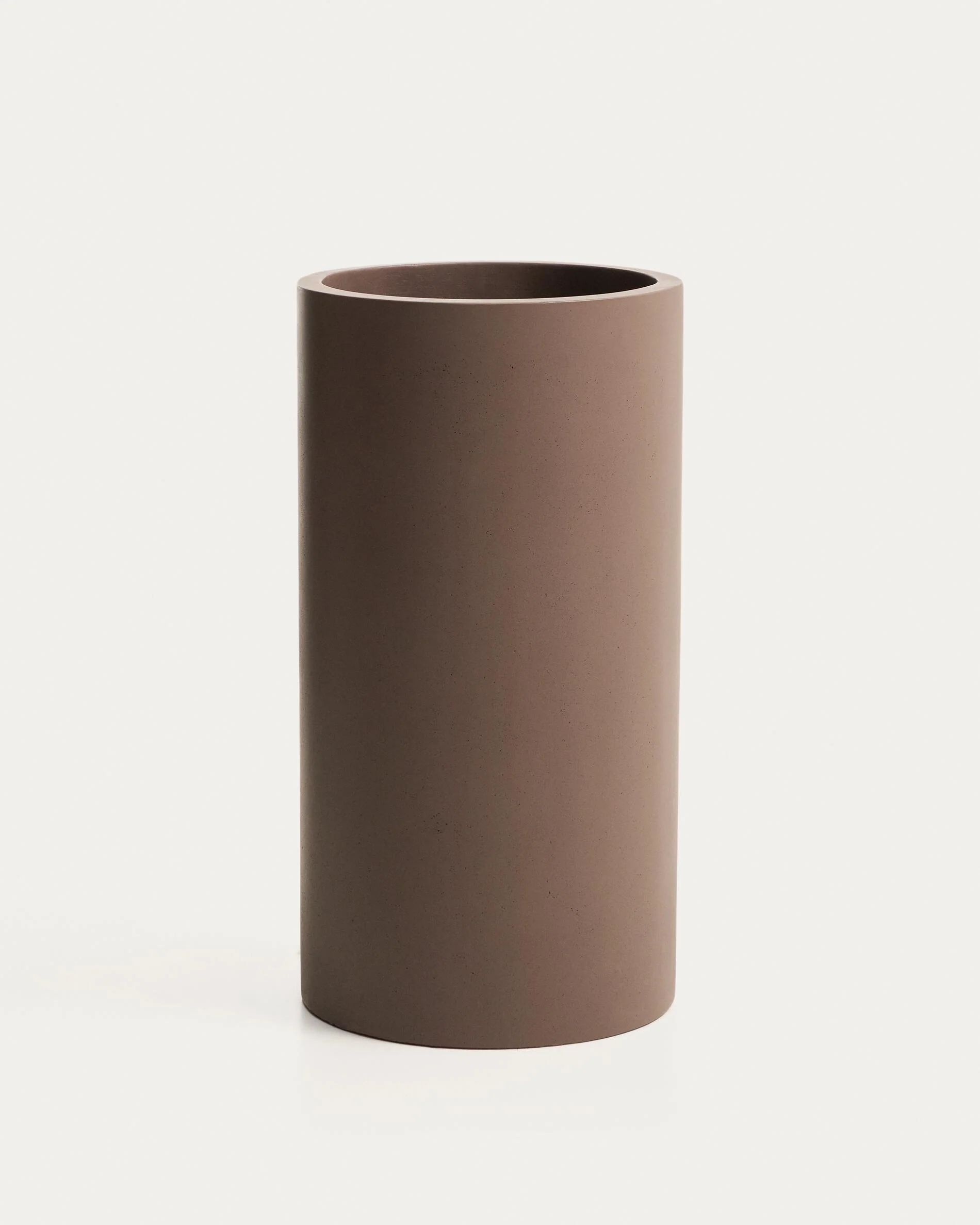 Aiguablava brown cement planter Ø 42cm