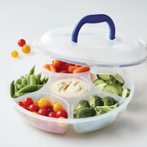 Lock & Lock 2.3L Chip n Dip Round Divider