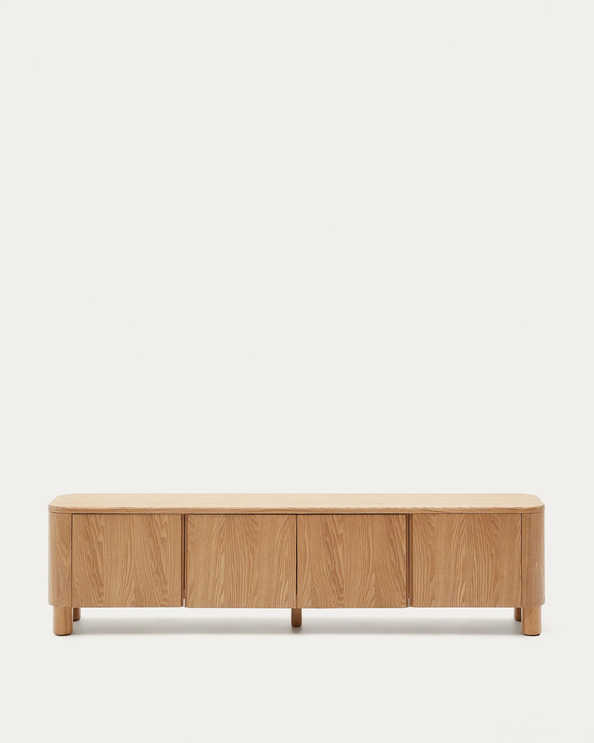 Salaya TV stand in ash plywood FSC Mix Credit, 200 cm x 52 cm