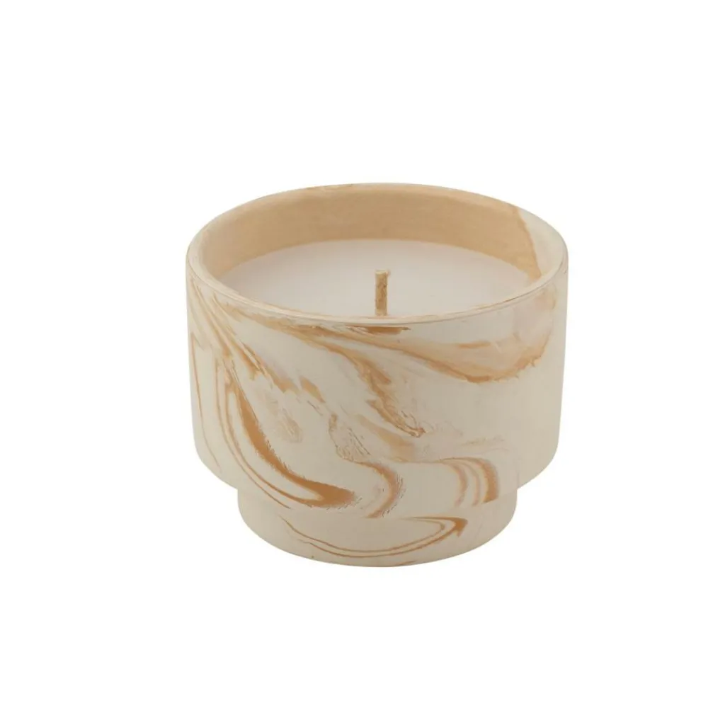 Bougies De Jardin^CASA MARBLE Bougie D&rsquo;extérieur Blanc, Orange