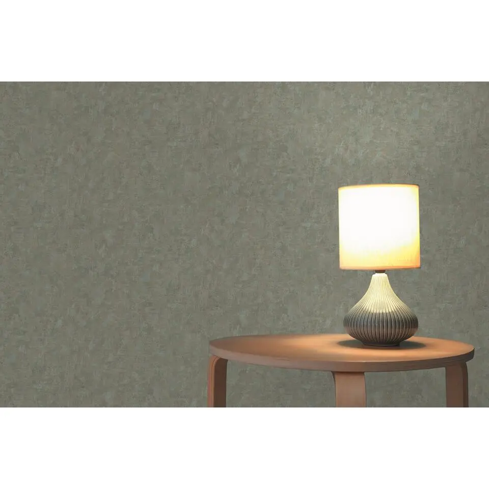 A.S. Cr&eacute;ation behang effen groen en blauw - 53 cm x 10.05 m