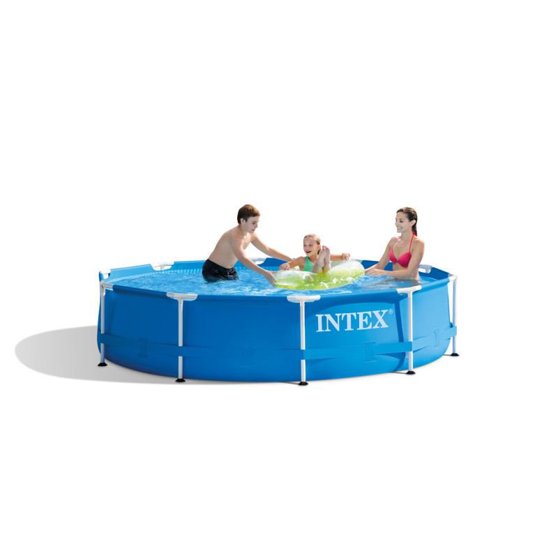 Piscine tubulaire Frame ronde avec pompe Ø 3,05 x 0,76 m INTEX