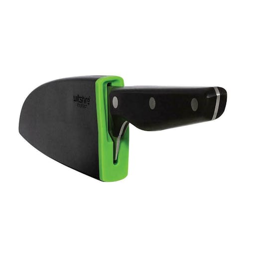New Wiltshire Staysharp 15Cm Triple Rivet Santoku Knife With Sharpener