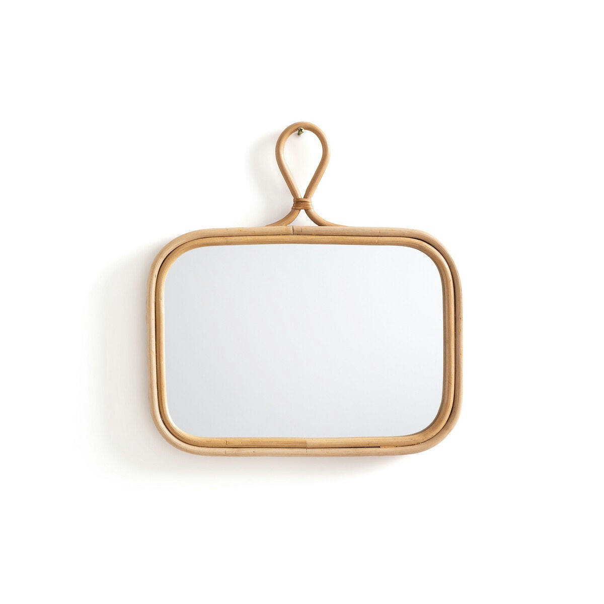 Miroir rectangulaire en rotin 38x35 cm, Nogu