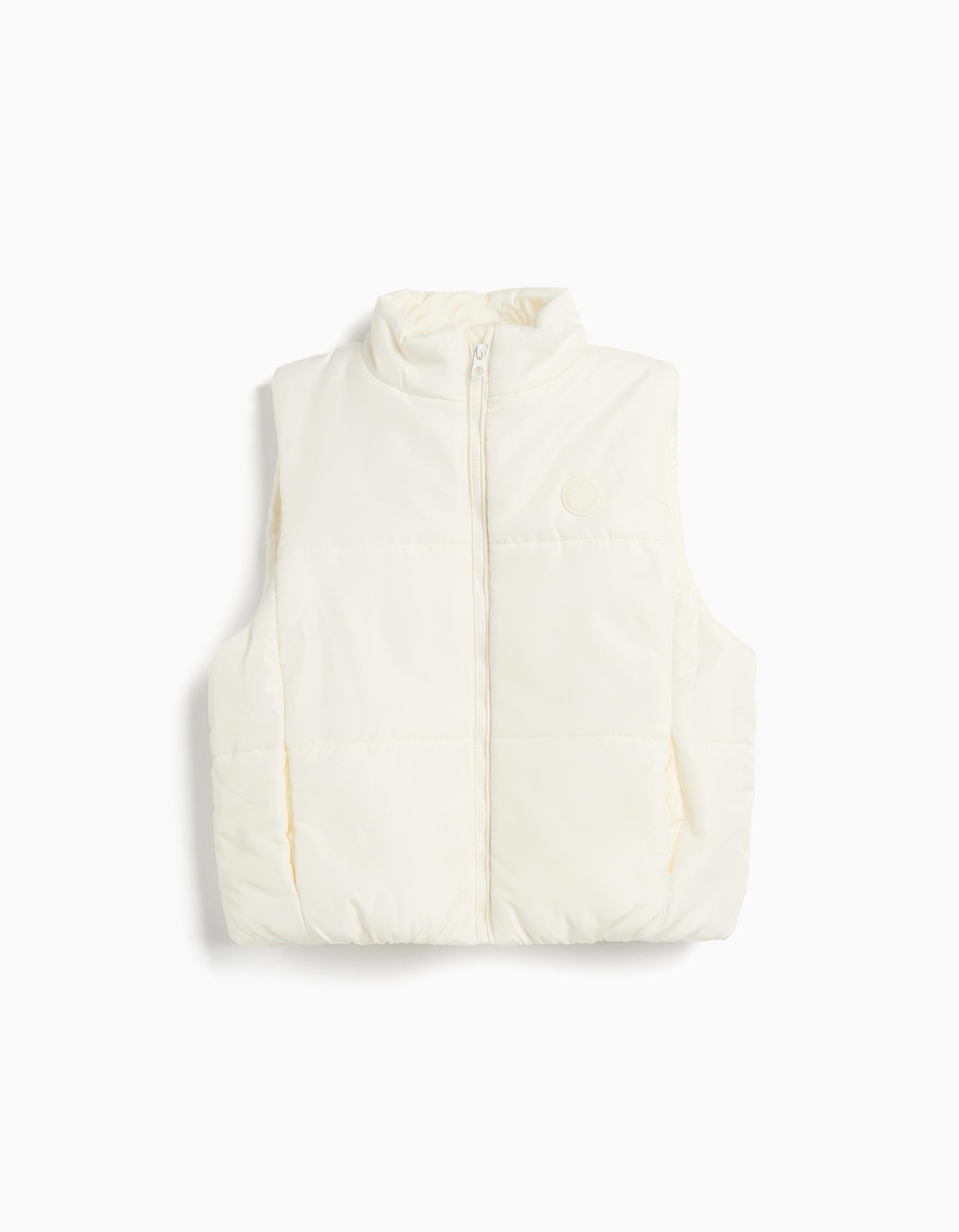 Colete Acolchoado, Menina, Branco