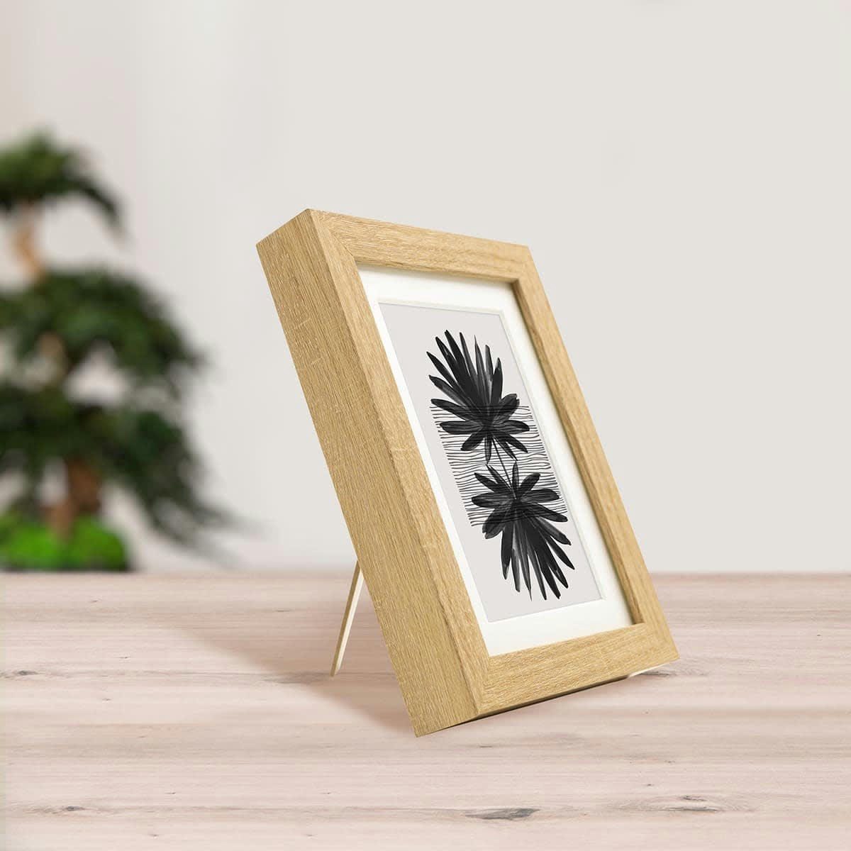 MILAN - Cadre photo épais brut 13x18 cm avec passe-partout résine recyclée