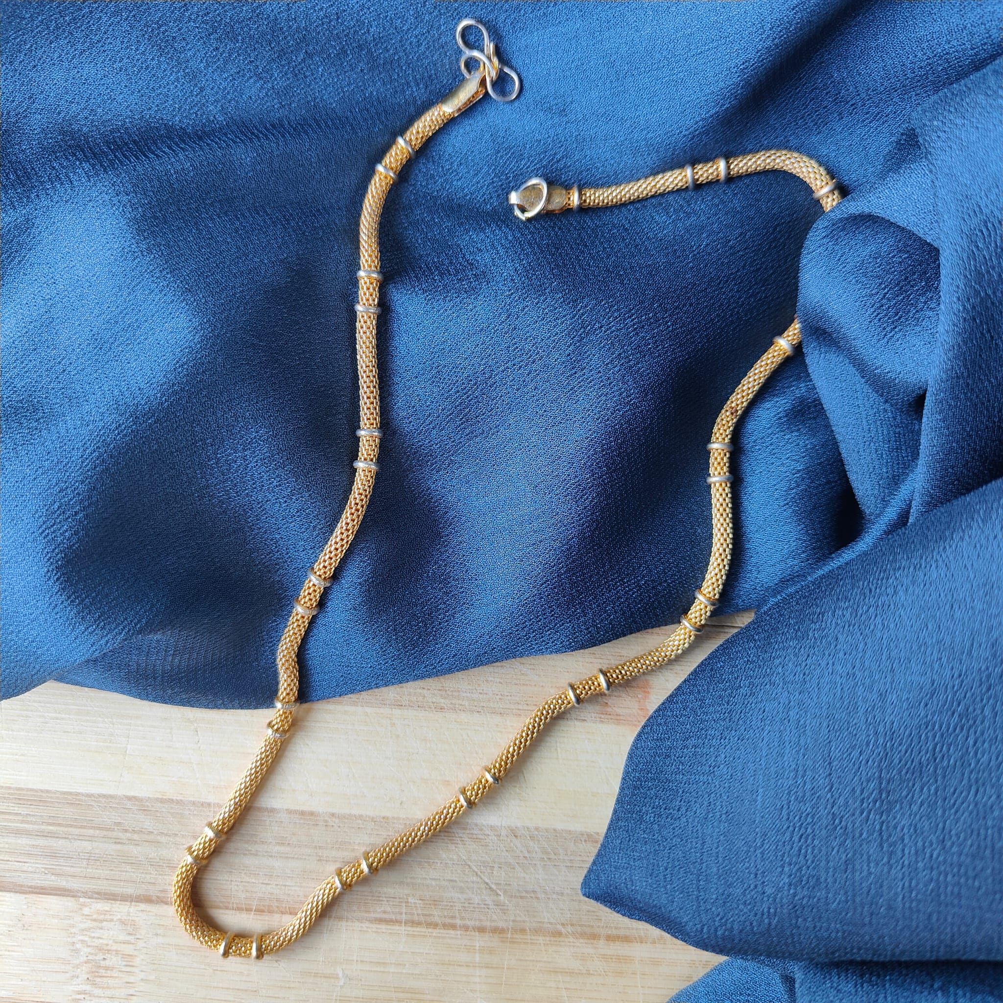 The Colourful Aura Gold Cuban Link Thick Gourmet Chain Necklace