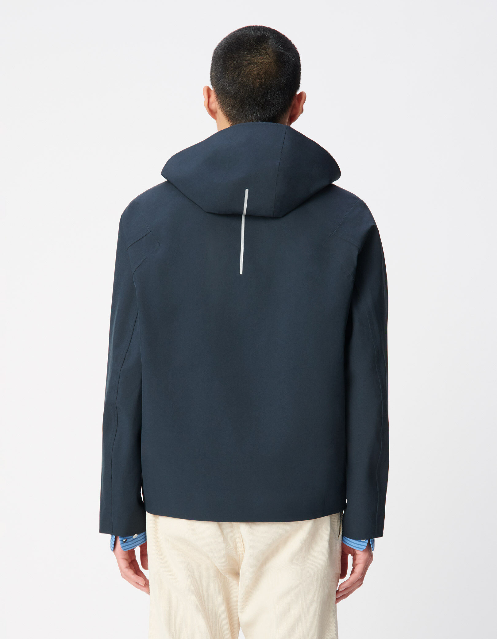 Blouson marine capuche amovible WATERPROOF  Homme
