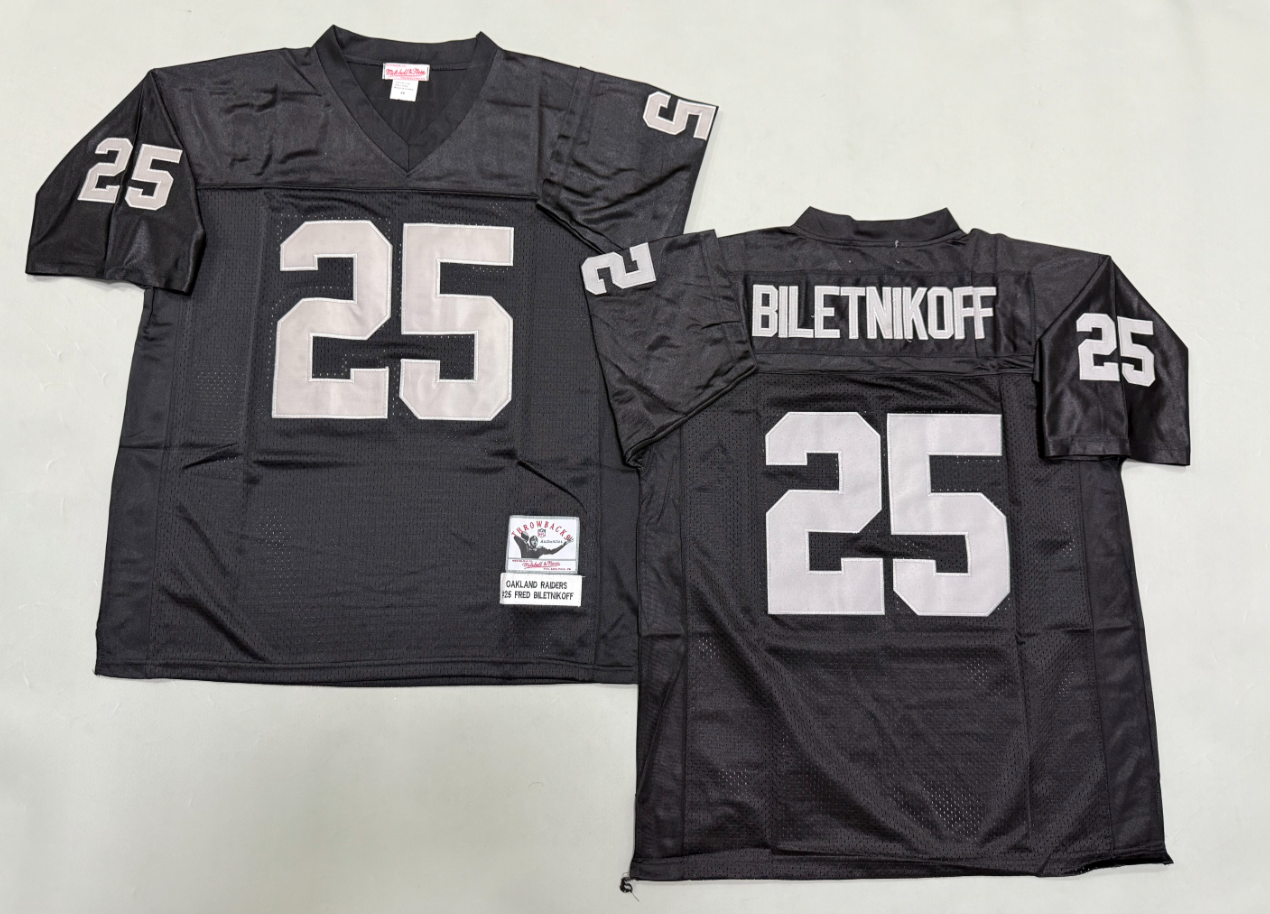 Fred Biletnikoff Las Vegas Raiders Authentic Throwback Retired Player Jersey