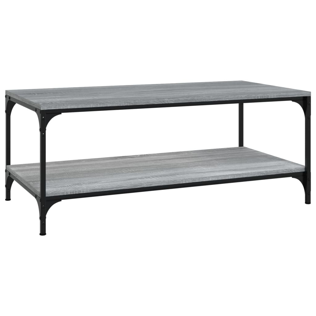 Stolik kawowy Szary 80 x 50 x 40 cm Materiał drewnopochodny vidaXL