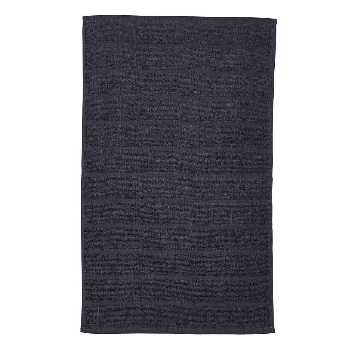ESSENTIAL - Tapis de bain uni en Coton Gris anthracite 50x80 cm