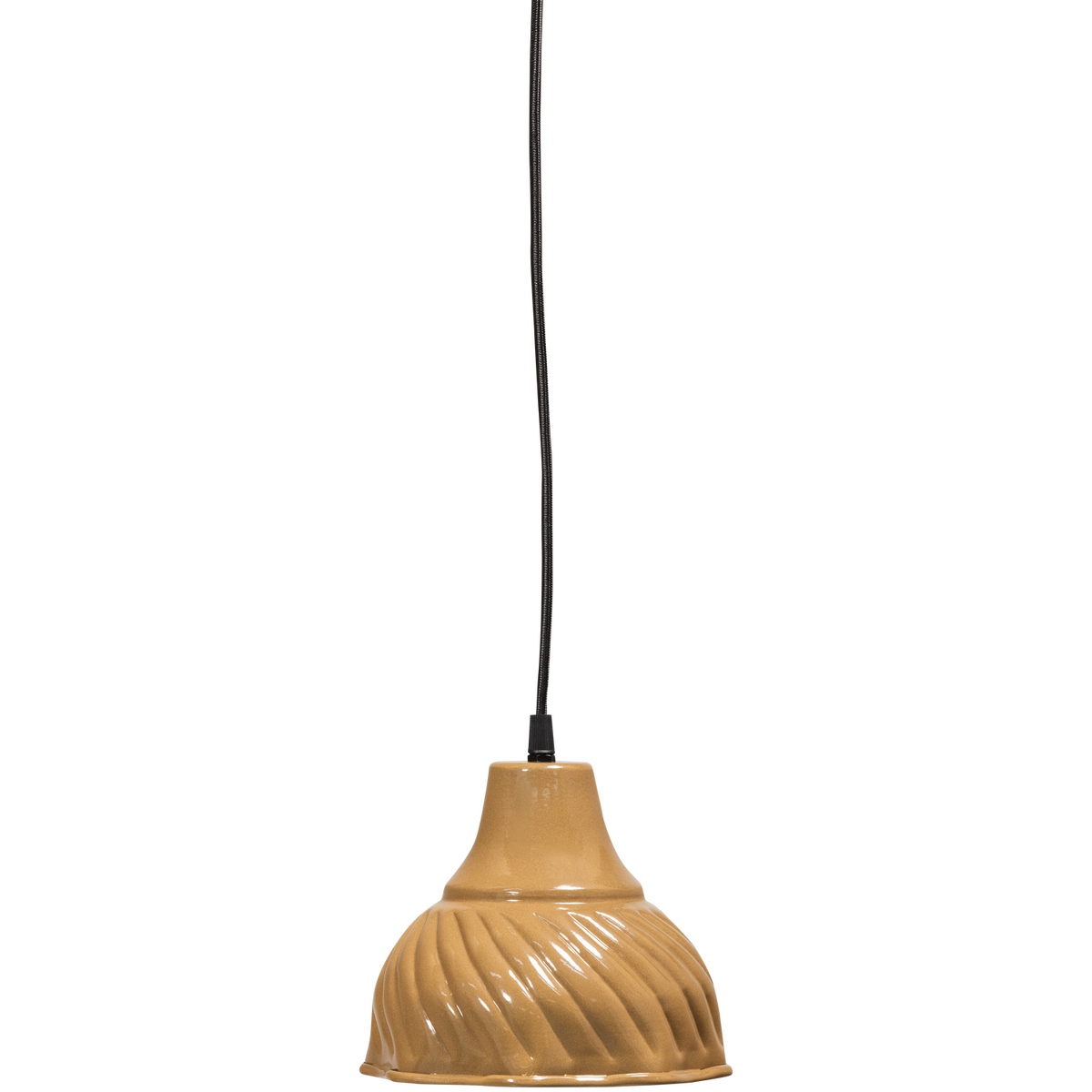 WOOOD hanglamp Arleso - Metaal - Honinggeel - 18x16x16