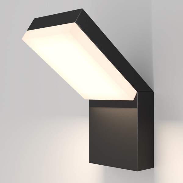 Kinkiet zewnętrzny PASOczarno-biały LED 1x12W 865lm IP54 Maytoni