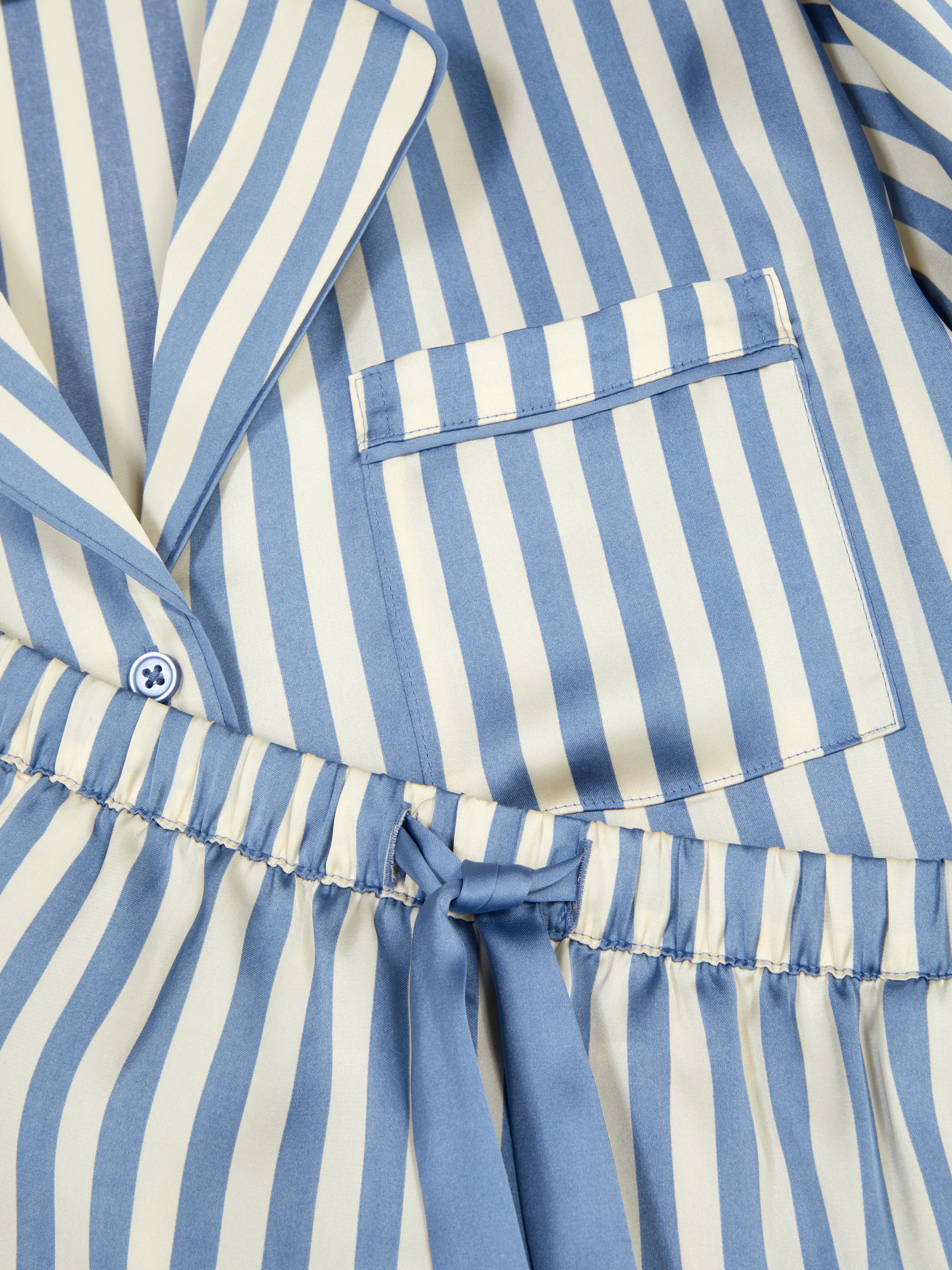 Satin Shirt & Shorts Pajama Set