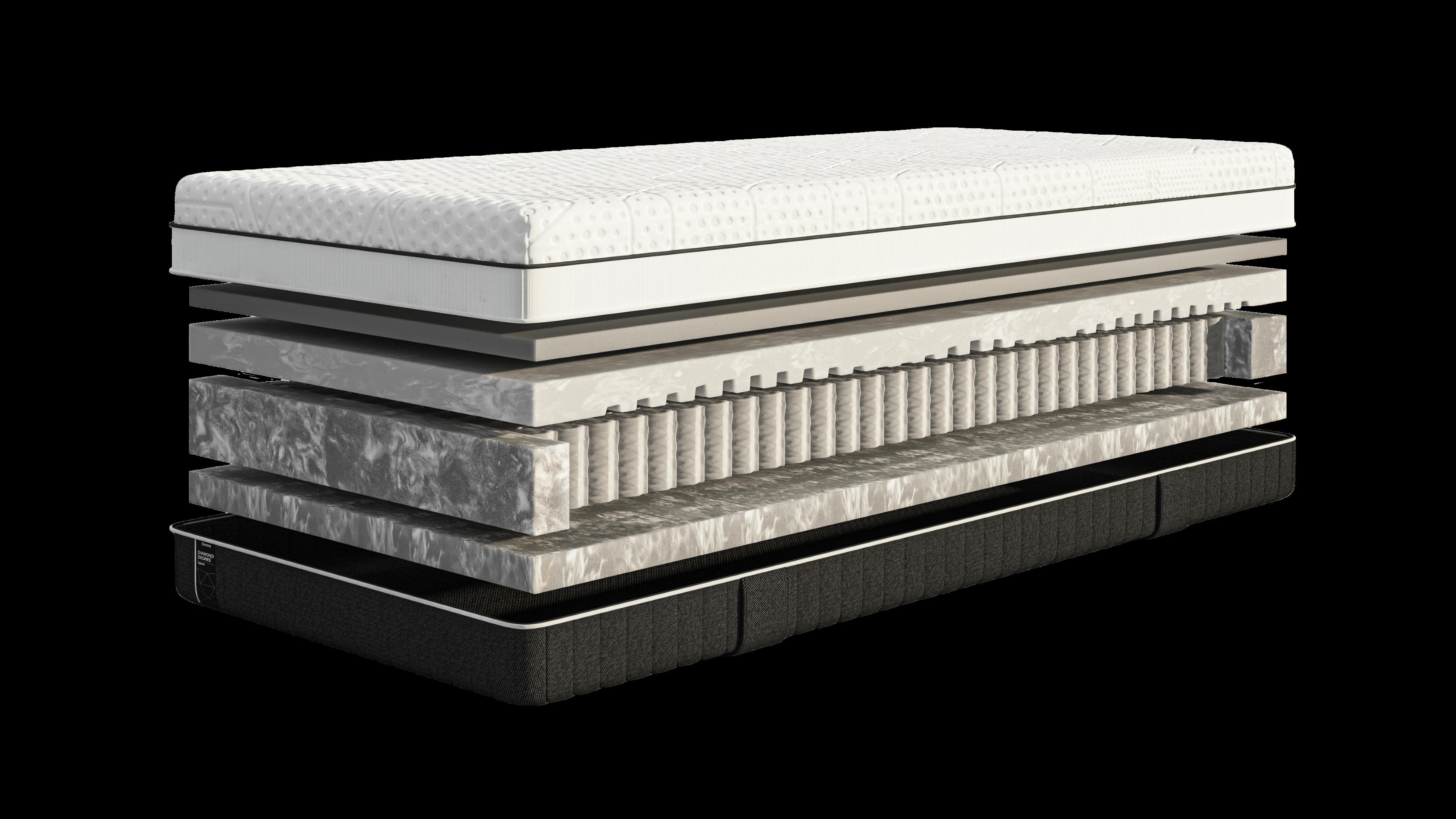 DIAMOND DEGREE HYBRID - Emma Deluxe | Diamond Degree | Hybride à ressorts ensachés | 90X200