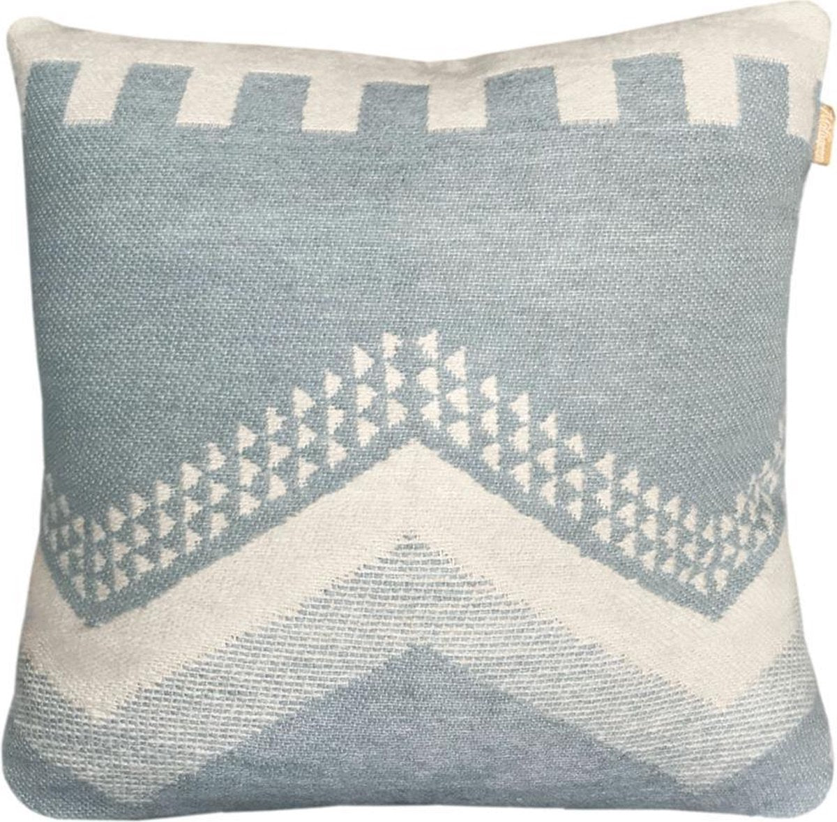 Malagoon Zig Zag Fun Sierkussen - Misty Blue