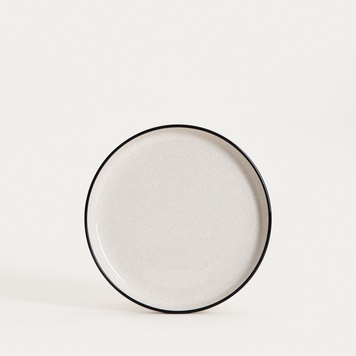 Talerz AZRA deserowy z czarnym rantem 20 cm