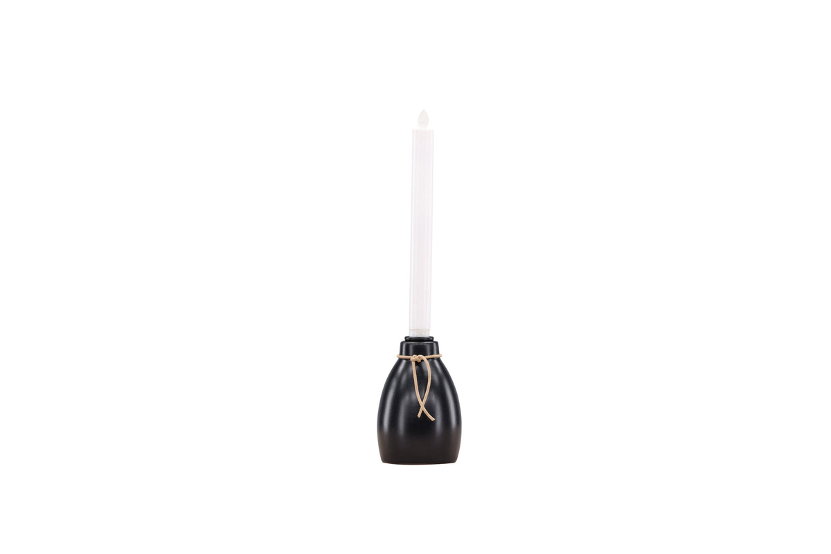 Rebellenclub Kaarsenstandaard Choso 9cm - zwart - Ø 9 cm