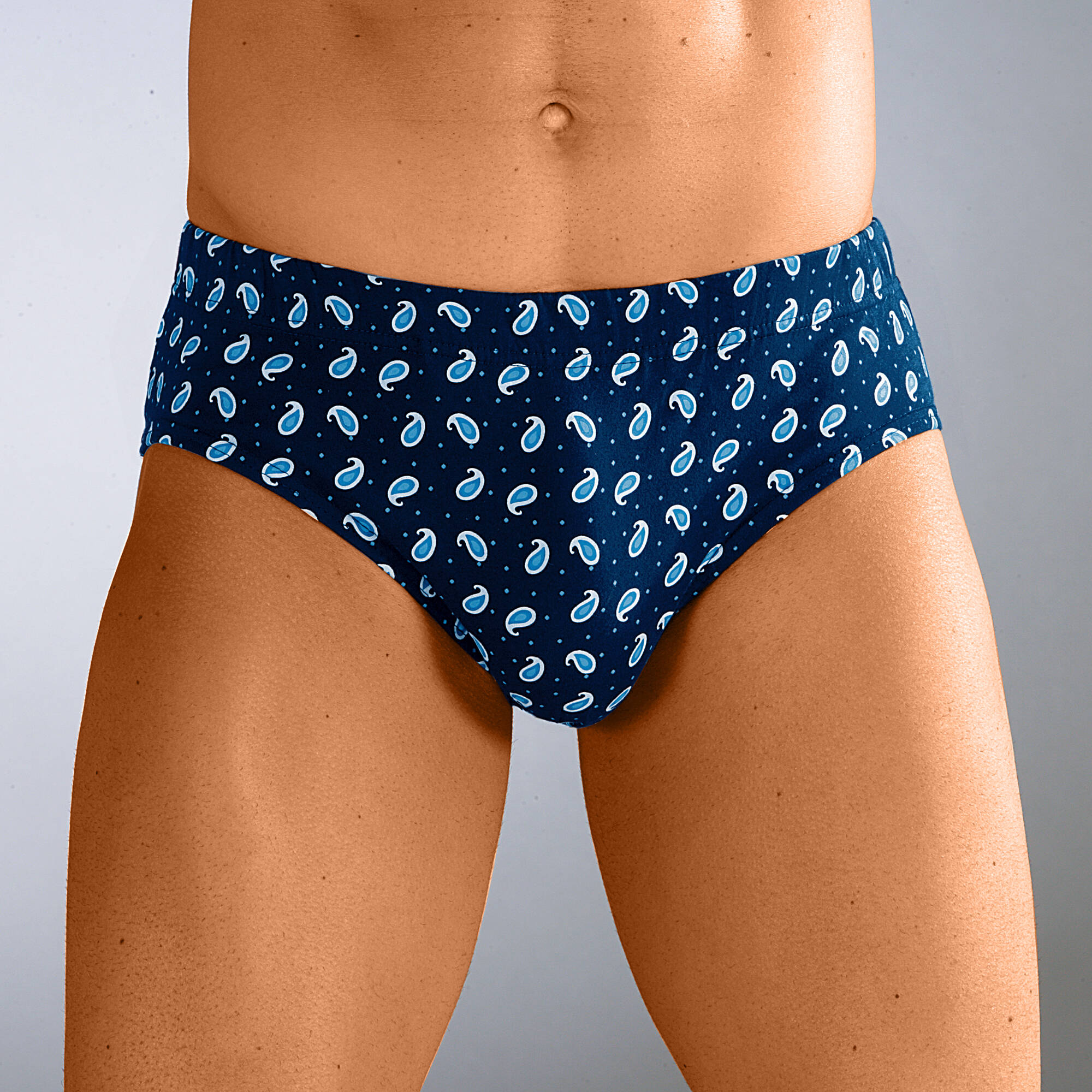 Slip fermé imprimé assorti taille confort - lot de 6