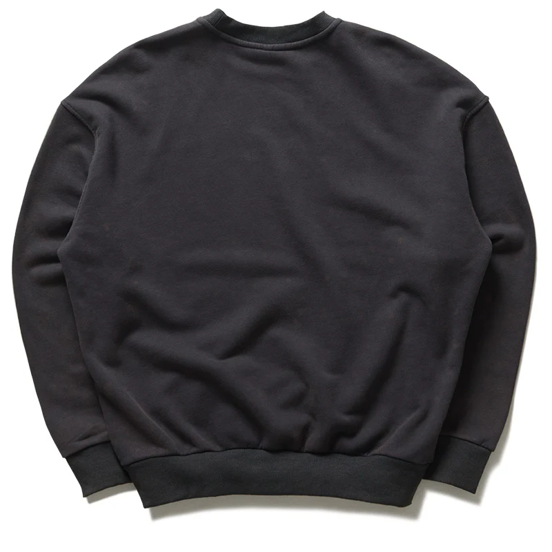 Politics Serif Outline Crewneck - Black