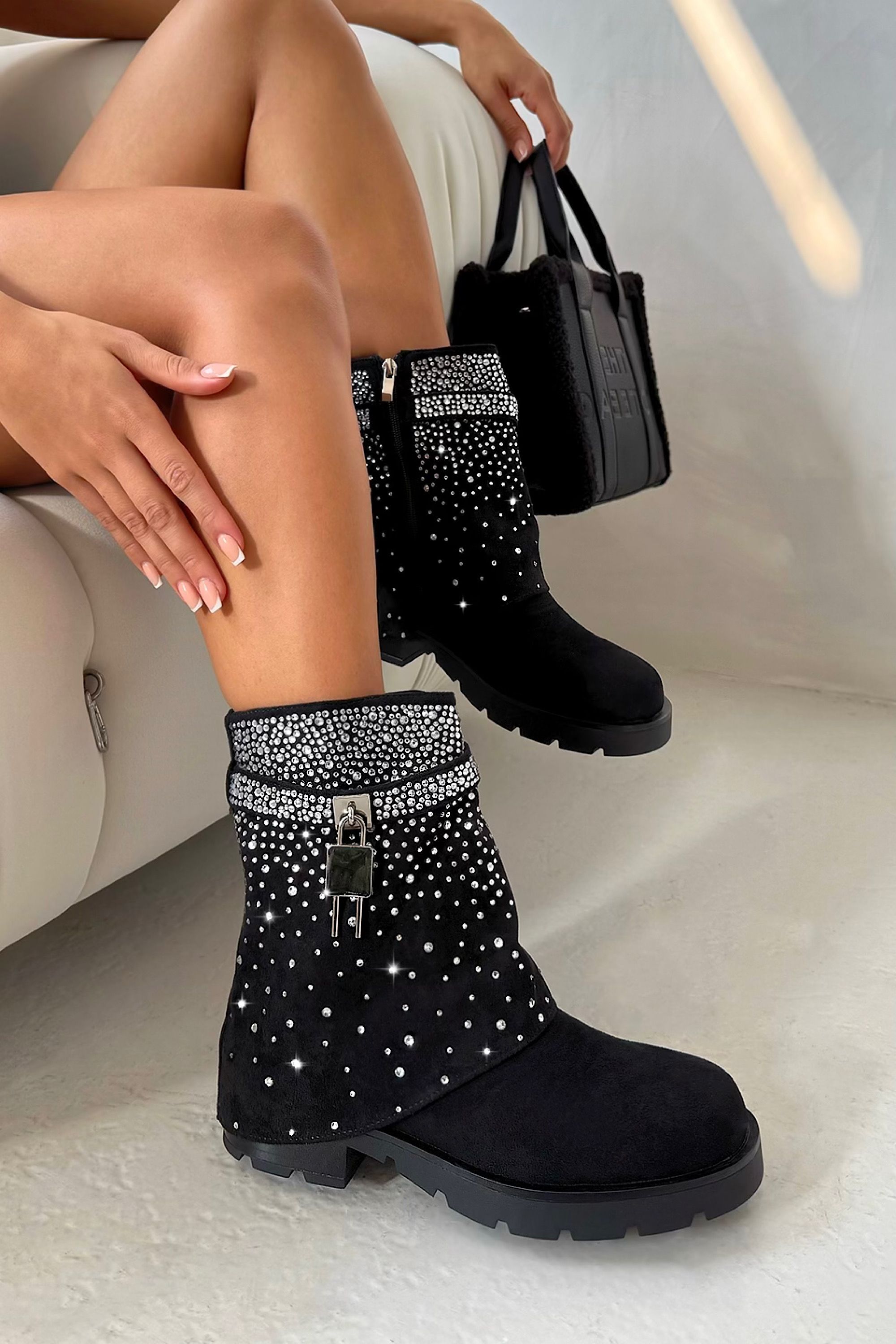 Love Lemonade Crystal Starlight Ankle Boots