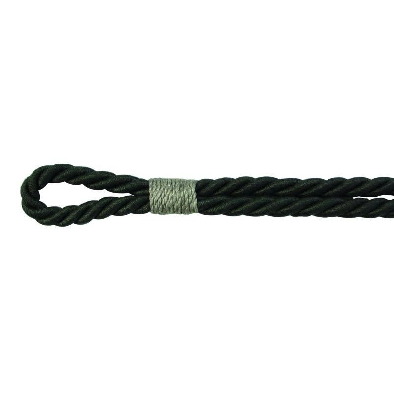 COMBO - - Embrasse rideaux textile cordon - Gris anthracite