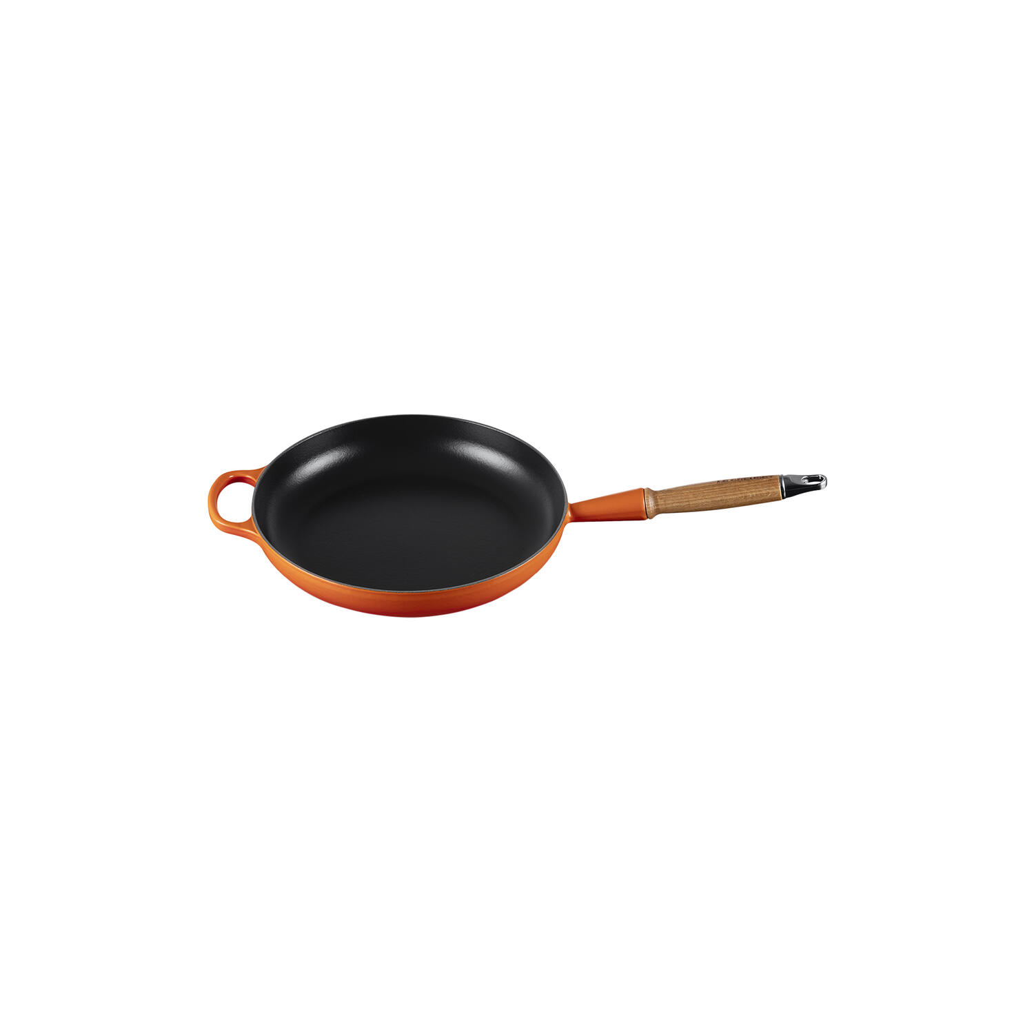 Signature støbejern stegepande med tr&aelig;h&aring;ndtag ø 28 cm, volcanic