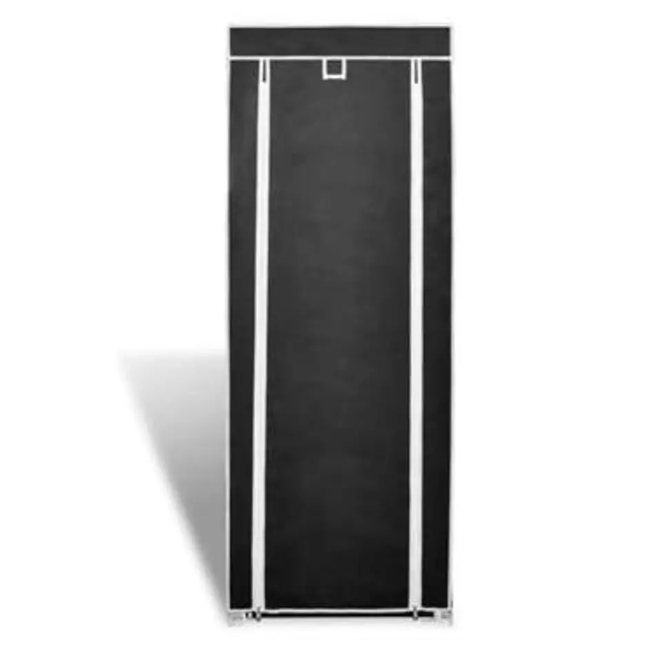 vidaXL - Schoenenkast - Zwart - Stof - 57 x 29 x 162 cm