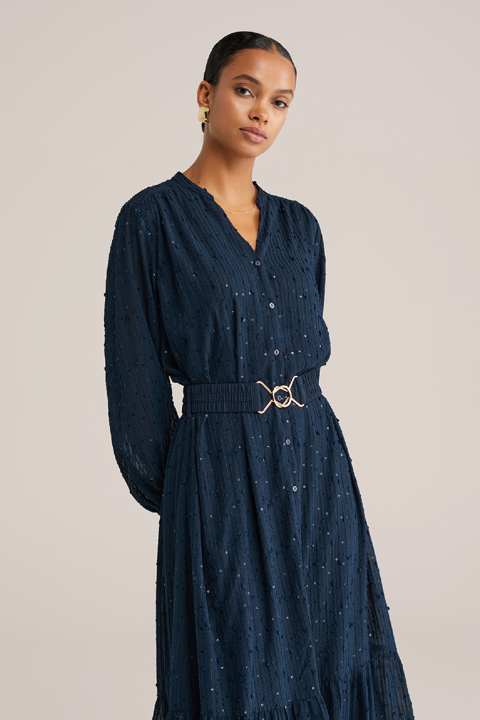 Dames jurk met pailletten