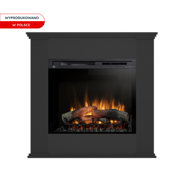 Kominek elektryczny ścienny 28" XHD 1400W LED czarny Warmtec Kelia