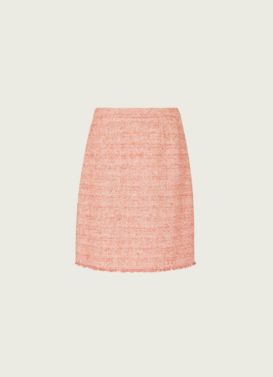 Celeste Pink Tweed Mini Skirt