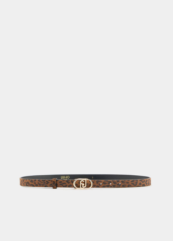 Cintura in pelle scamosciata