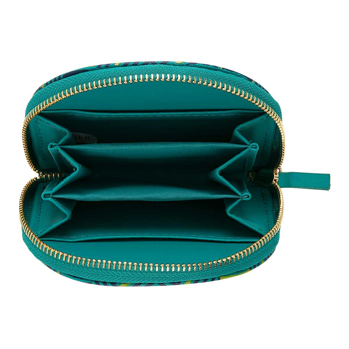 - Porte-monnaie - Formes Géométriques - Vert Et Doré