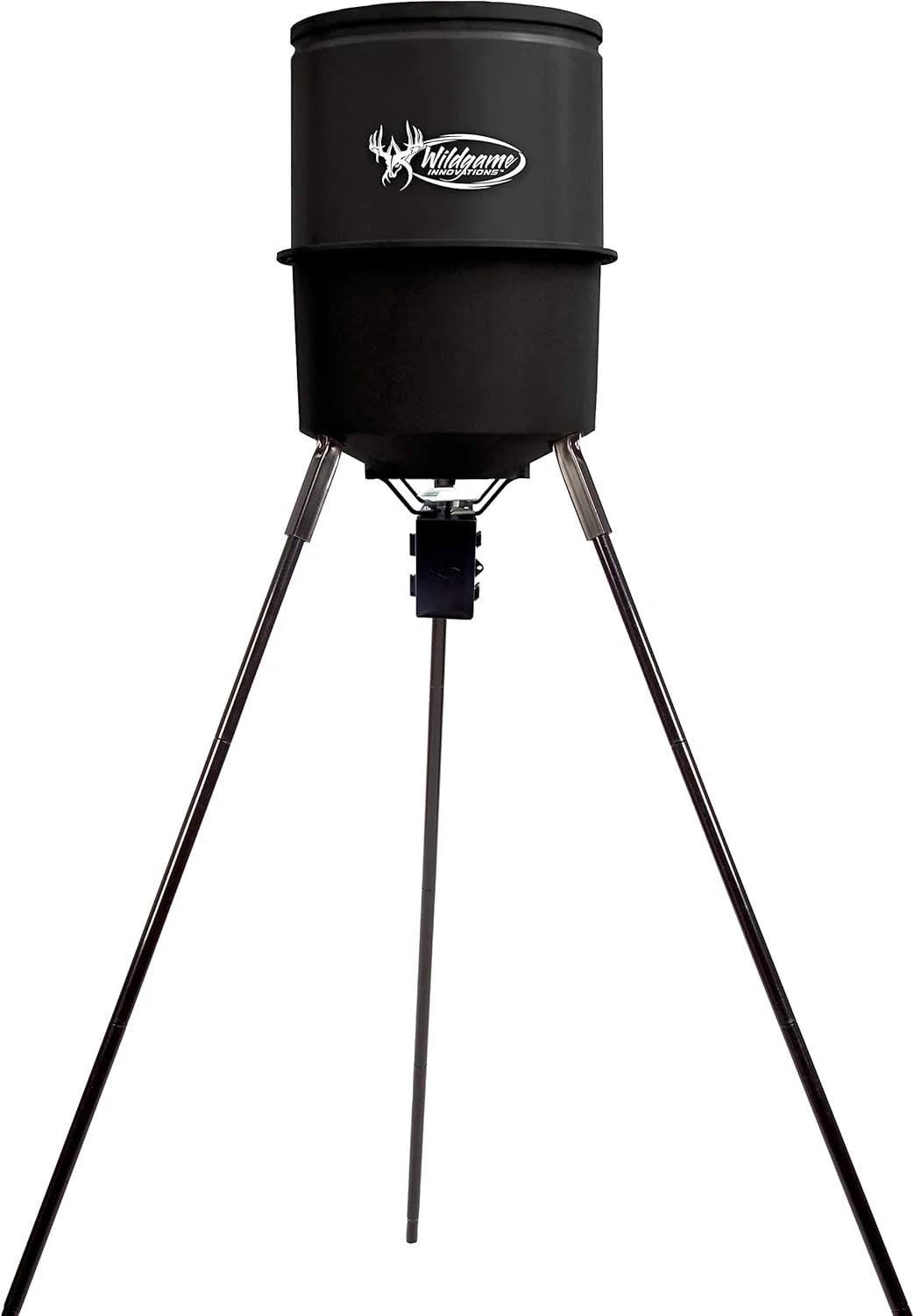 Portable Tripod Game Feeder with Digital Timer, 1-4 Feeding Times, 30ft Coverage