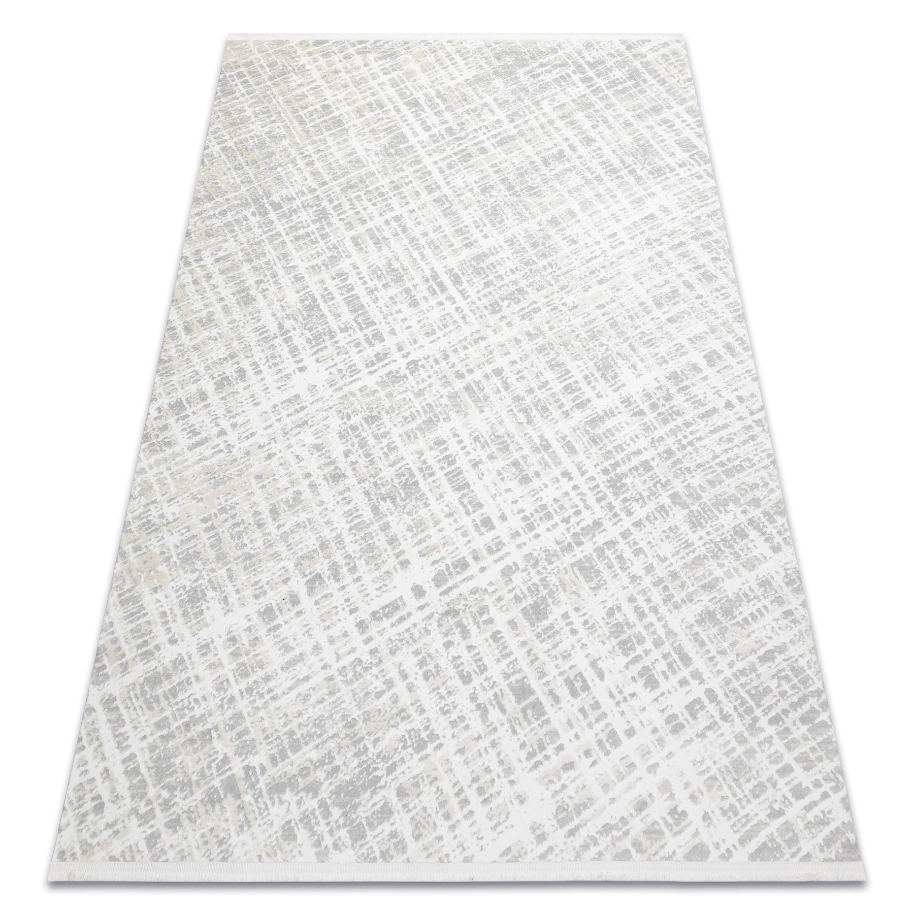Dywan DUKE 51550 krem / szary - Kratka, strukturalny, bardzo 80x150 cm
