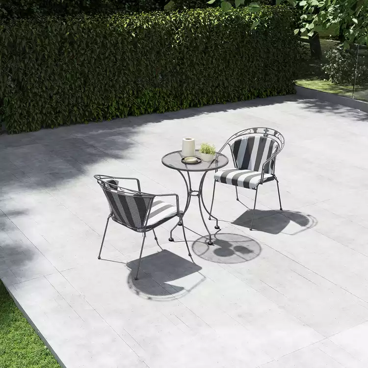 Pacific Elegance 2 Seater Metal Garden Bistro Set