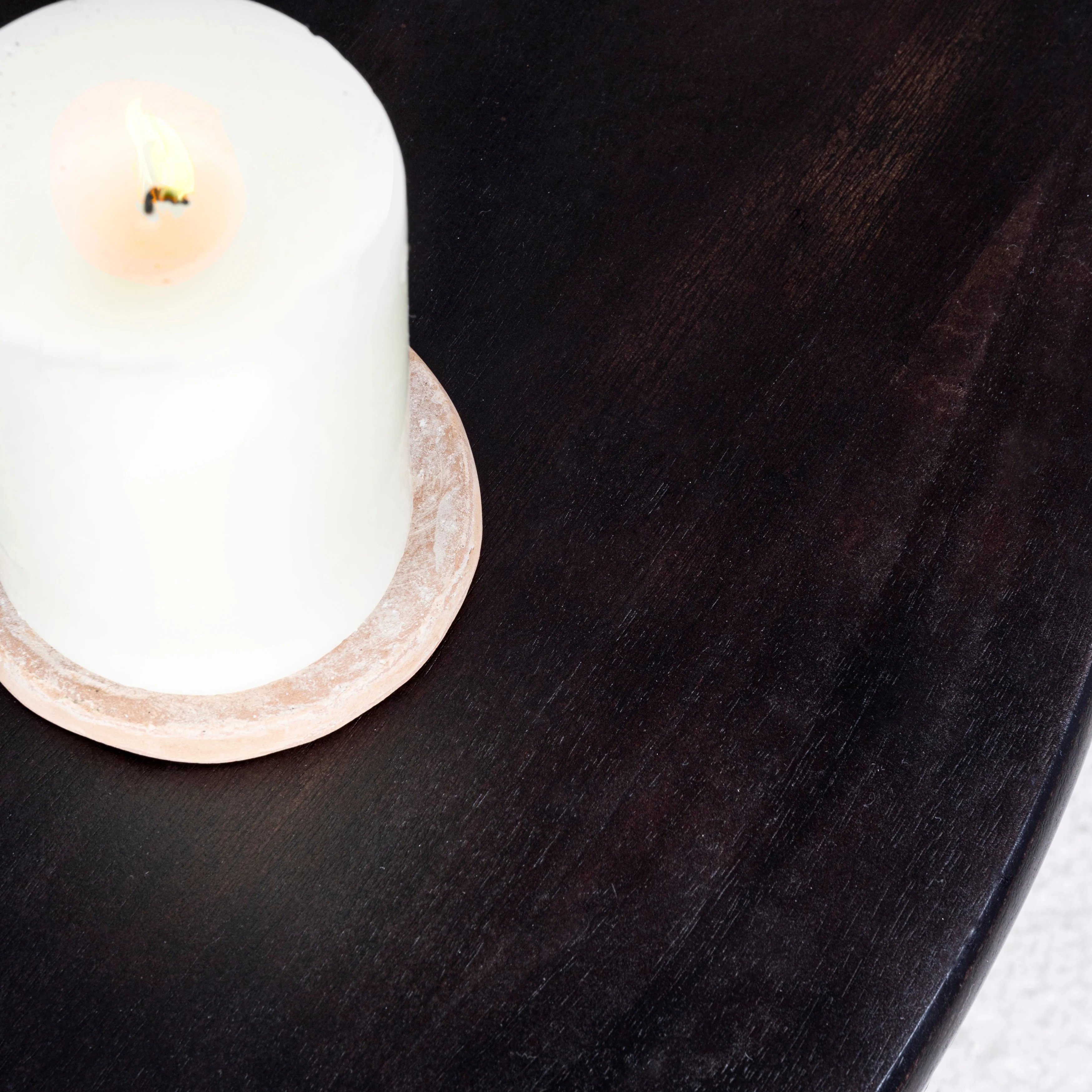 Berns Solid Wood Pedestal Coffee Table