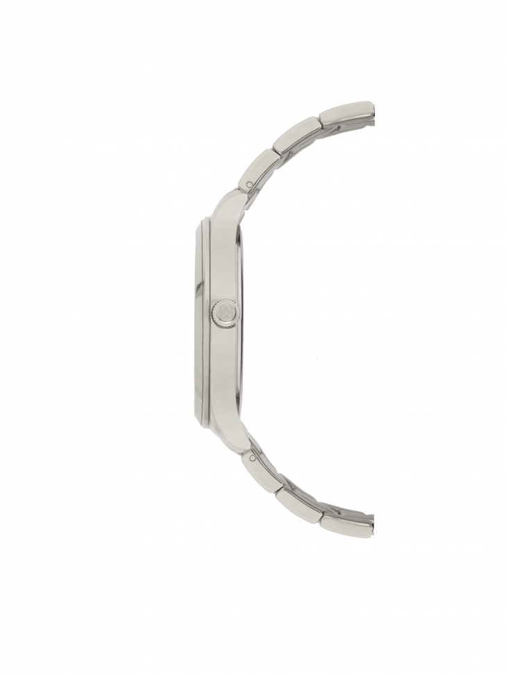 Watch on a bracelet with crystals on the dial