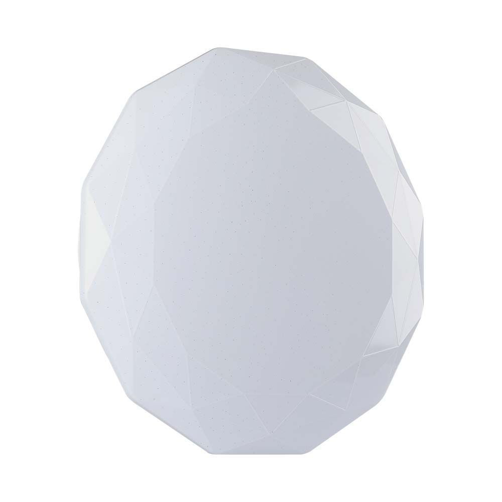 Plafon 8557 z pilotem okrągły biały LED 1x60W 50cm 6000lm IP20 V-TAC