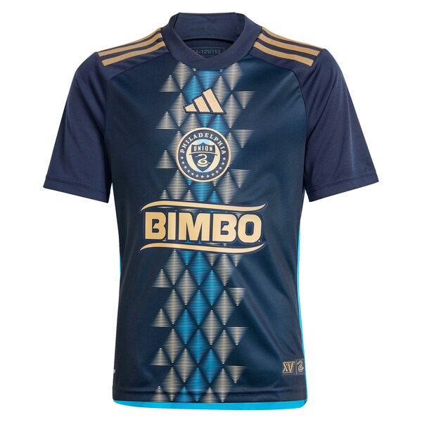 Philadelphia Union adidas Youth 2024 The XV Kit Replica Jersey – Navy