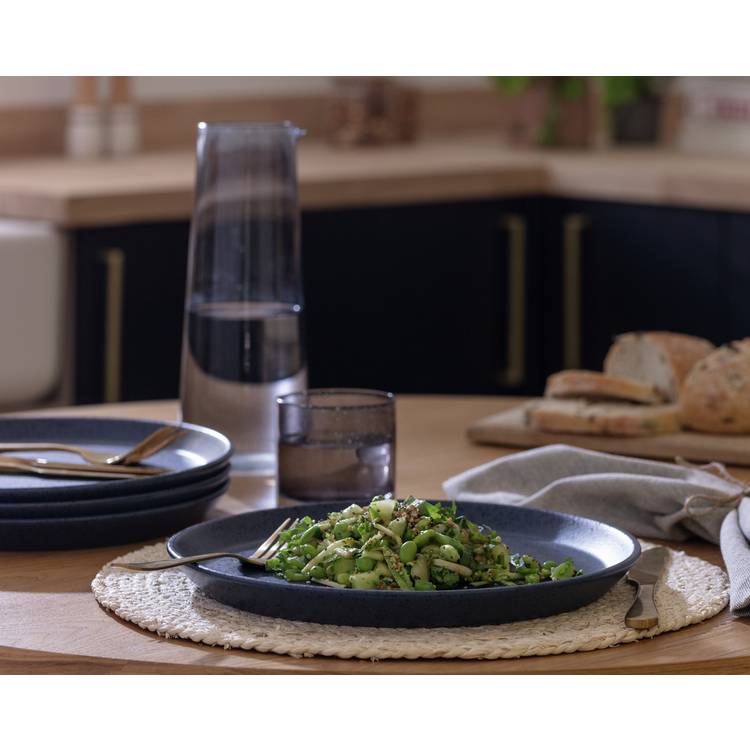 Habitat Addison 4 Piece Stoneware Dinner Plate - Blue