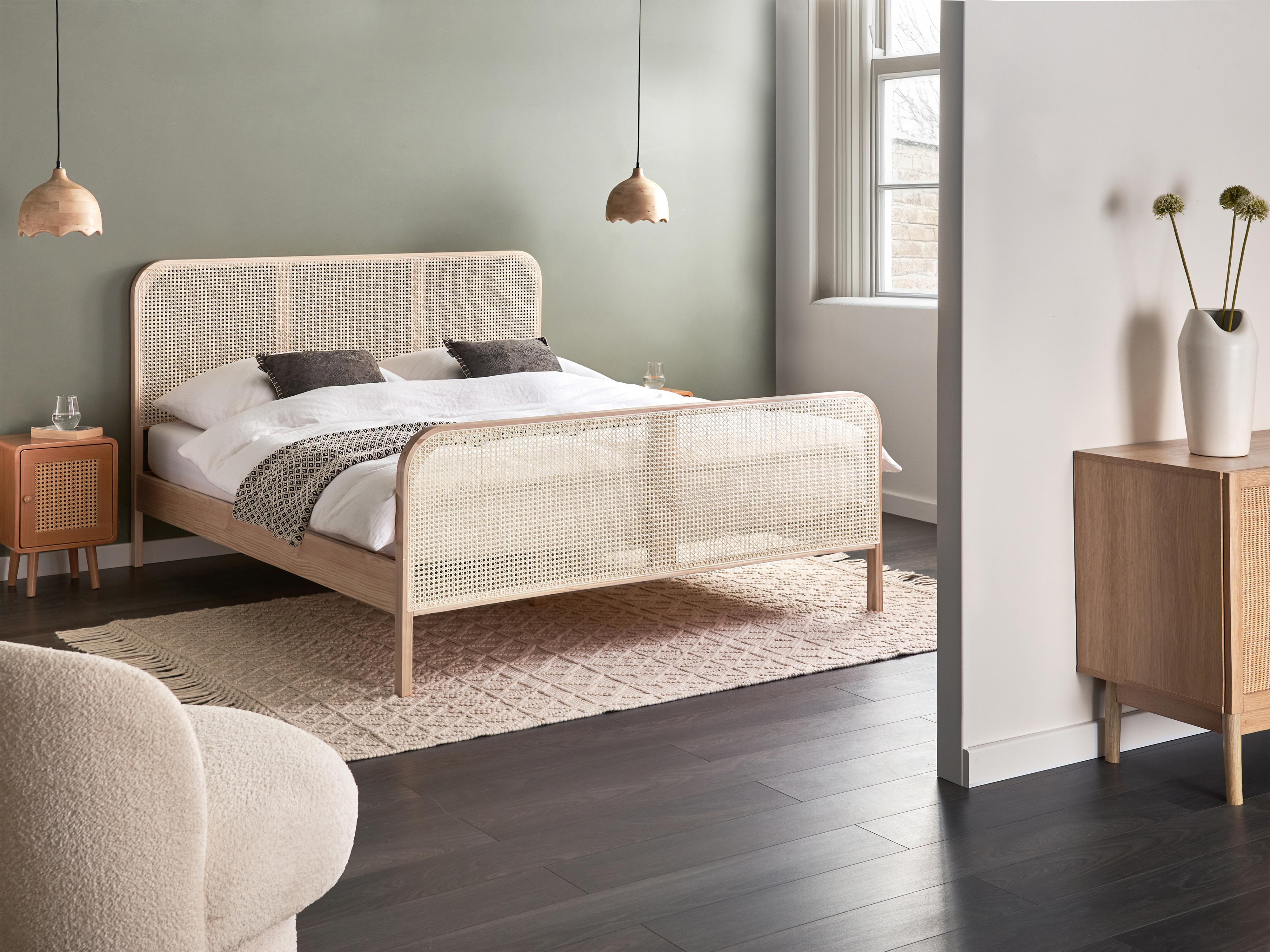 Bed Pine Wood GONFARON 140 x 200 cm (EU Double) Light Brown