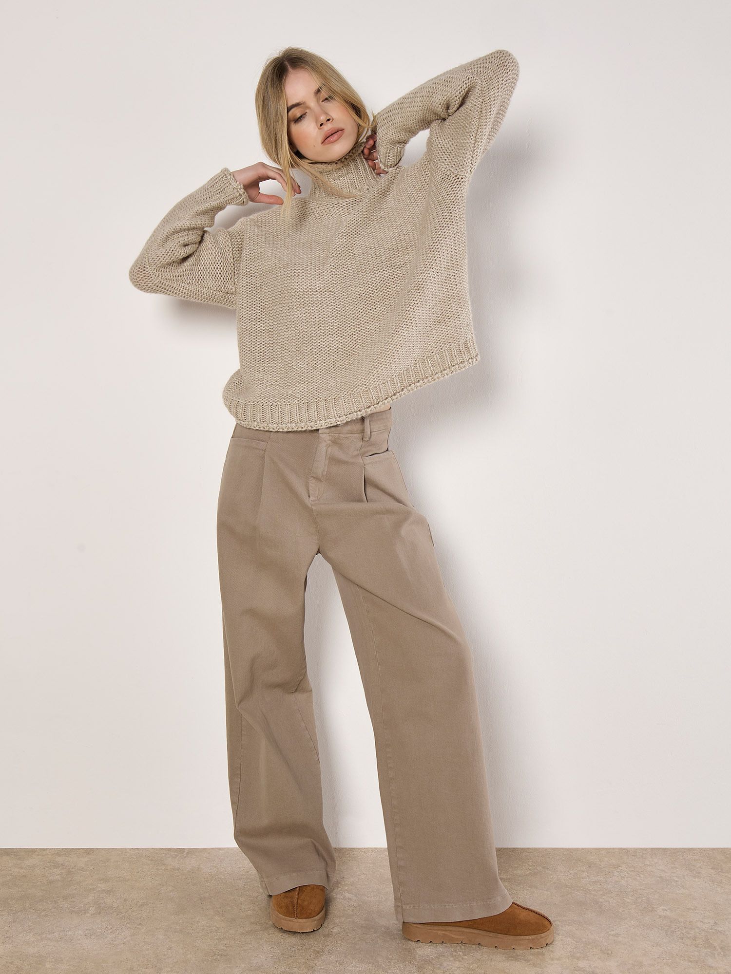 Apricot Oversized Chunky Knit Jumper