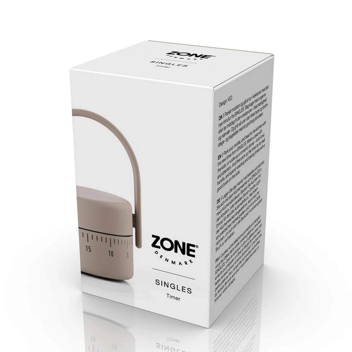 Zone Denmark - Singles Küchenwecker, taupe
